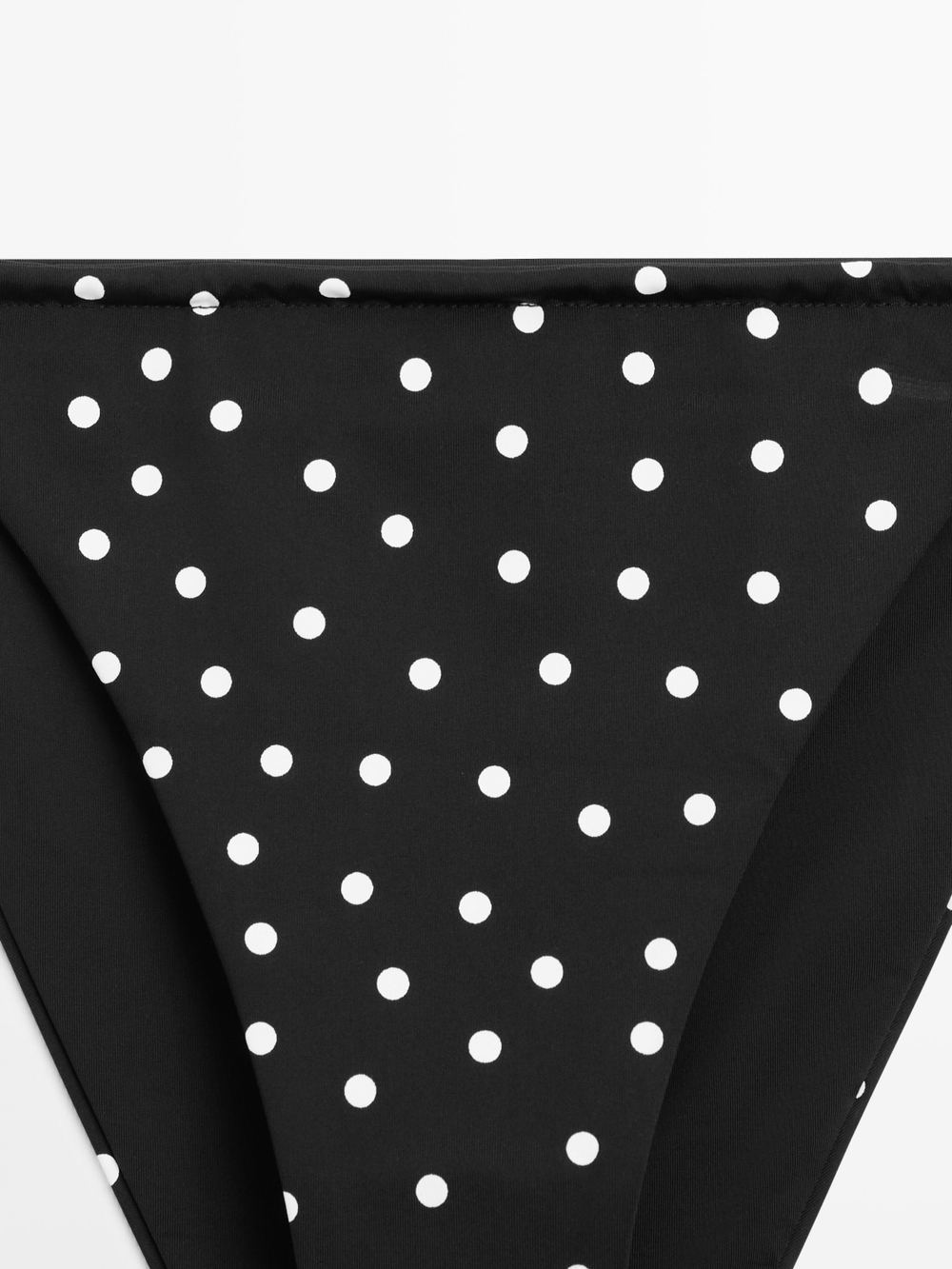 Massimo Dutti Плавки бикини в горошек, черный