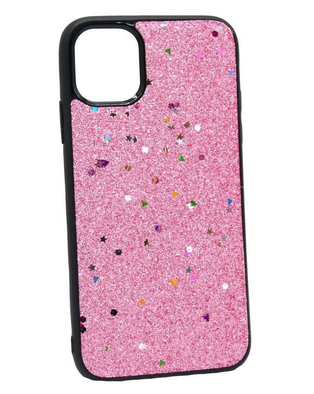 Чехол Case Rainbow на iPhone 11Pro (блестки и стразы-розовый) 3