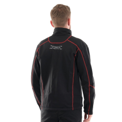 КУРТКА МУЖСКИЕ DRAGONFLY EXPLORER BLACK-RED SOFTSHELL