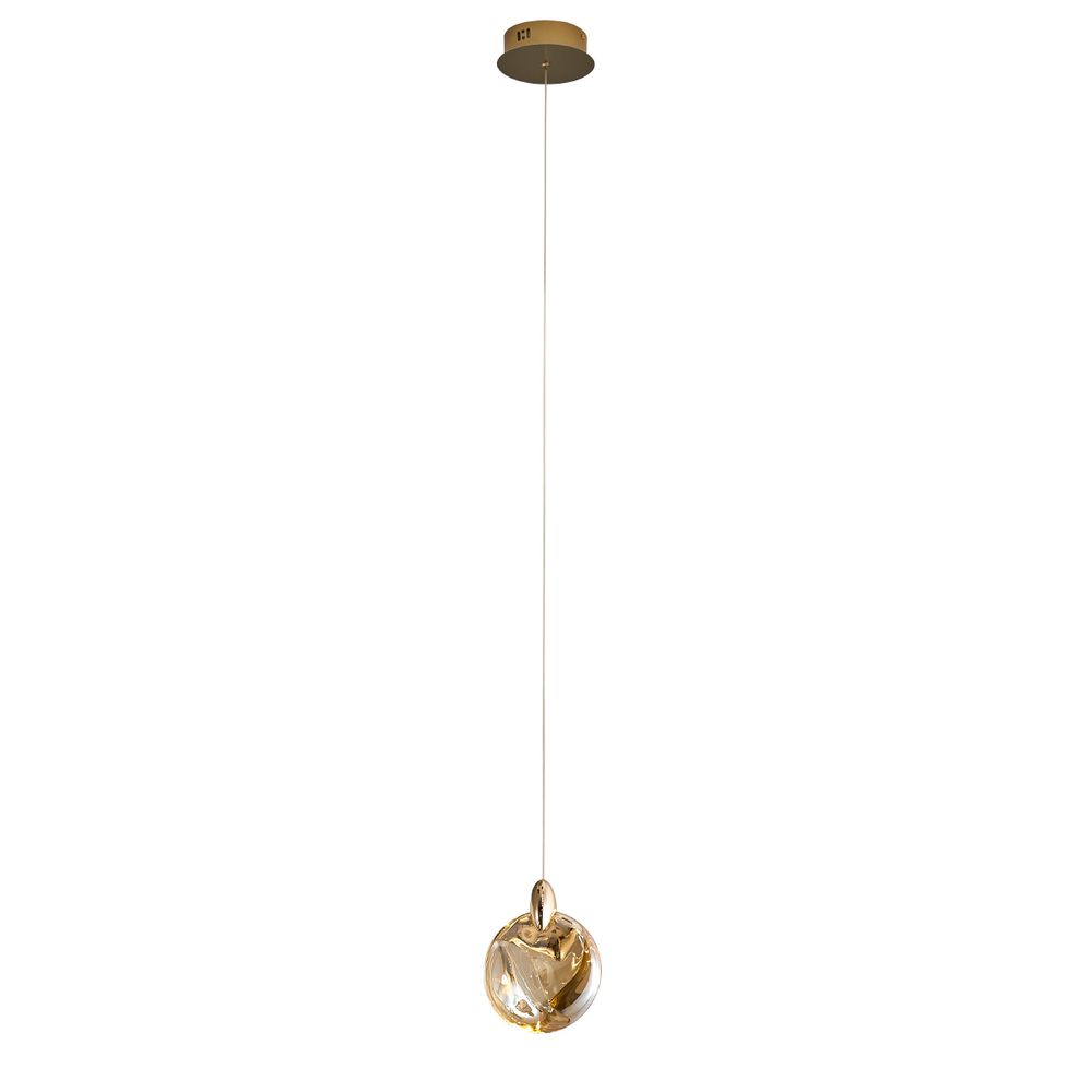 Подвесной светильник OD2440-1 gold/amber