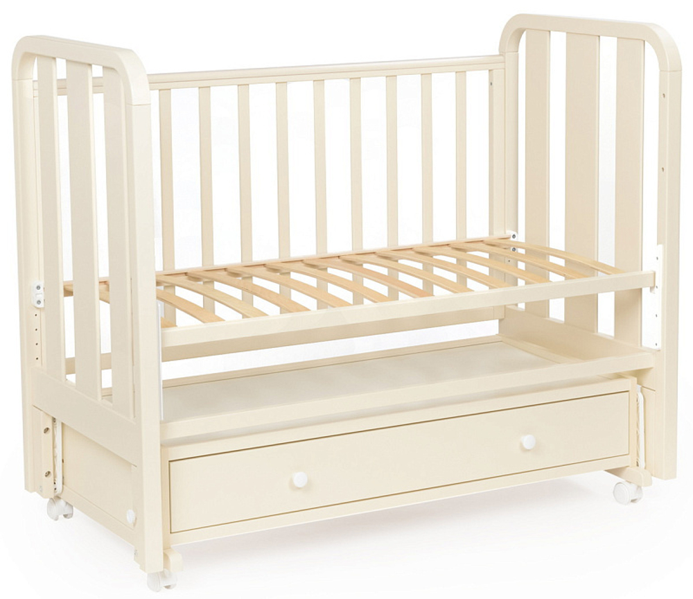 Детская кроватка Bebizaro Heirloom маятник универсальный с ящиком BZHMMUYA/02/VA Vanilla