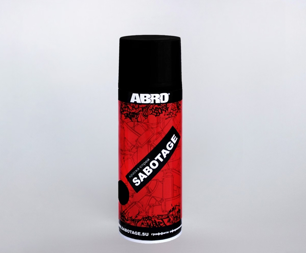 Краска-спрей Sabotage 39 Abro черн 400 мл