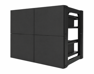 Кинетический LED кабинет ES-L34 Outdoor 1000×1000 мм P10 — телескопический 600 мм (4 модуля 2×2)