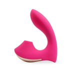 Вибромассажёр Erokay Silicone Billow Suction Lover, 13 см, L-образный