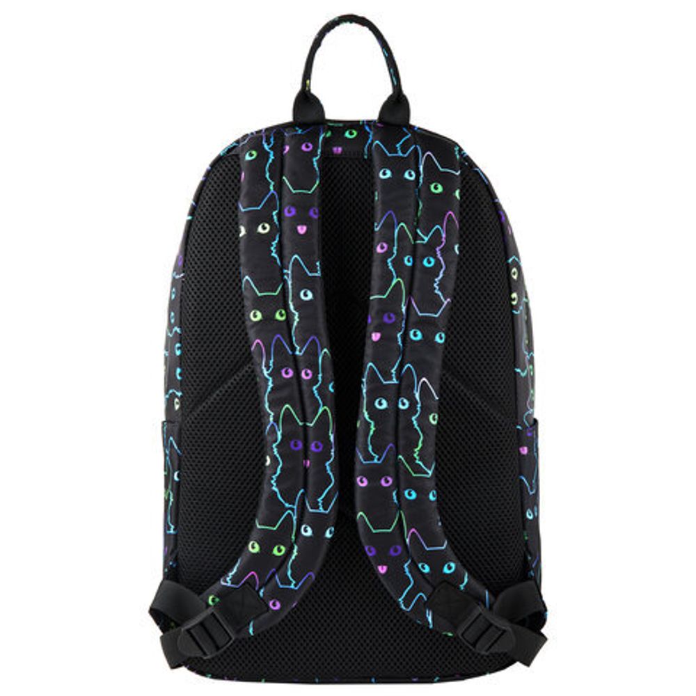 Рюкзак BRAUBERG DREAM универсальный с карманом для ноутбука, эргономичный, "Neon cats", 42х26х14 см, 270771