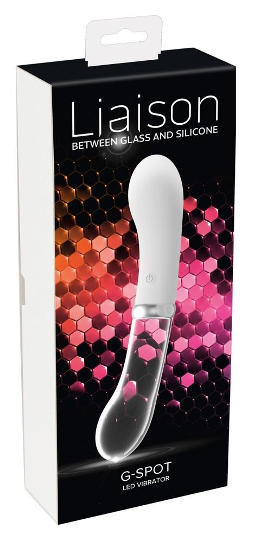 Двусторонний вибратор G-Spot LED - 18 см. (Цвет: белый)