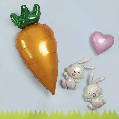 Фольгированный шар-фигура «Морковка», 91 см