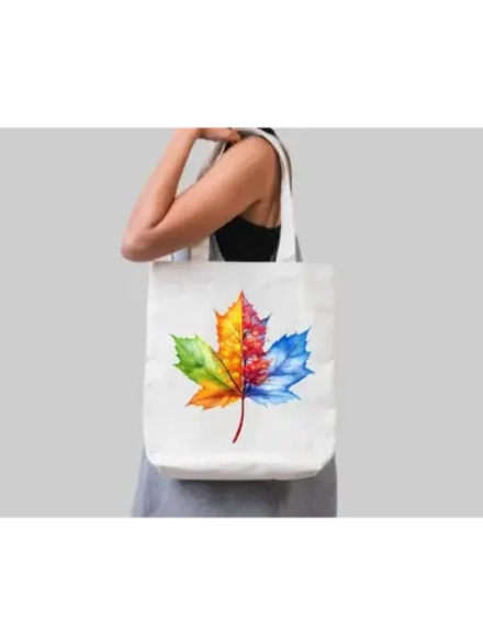 Термотрансфер "Кленовый лист 03" 20х20, наклейка на одежду