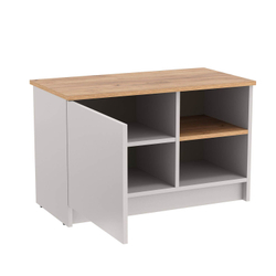 89.23 Прайм тумба для ТВ кашемир / дуб золотой