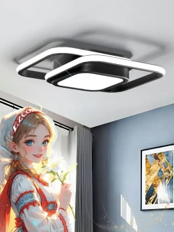 Люстра потолочный светильник, 36 Вт, 1 источника света, Подходит для кухни, спальни, детской комнаты, коридора