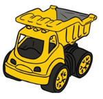 Пластмассовая игрушечная машина Toy Bibib "Большой Самосвал", упакет полиэт.сетка