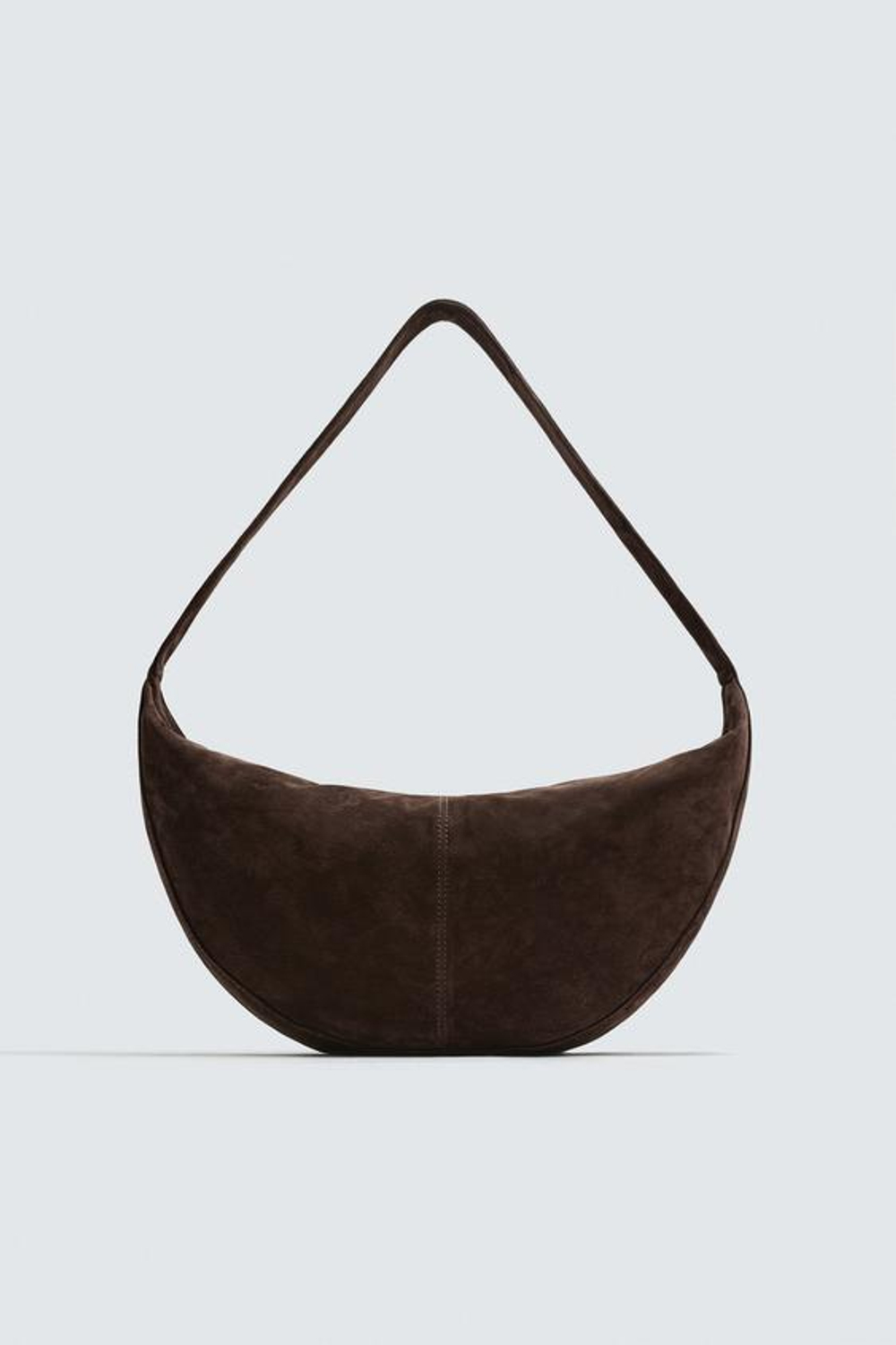 ZARA КОЖАНАЯ СУМКА, КОРИЧНЕВЫЙ