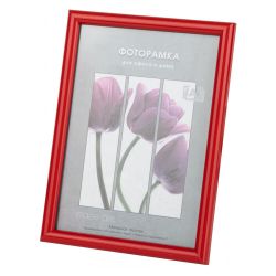 Фоторамка Image Art Радуга 30х40 пластиковая со стеклом красный