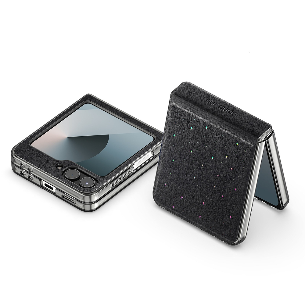 Чехол из искусственной кожи от Dux Ducis для Samsung Flip 6 и Flip7 FE (W25 Flip), серия Stex Series Case