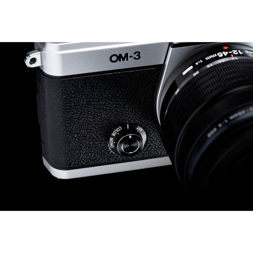 Фотоаппарат OM System OM-3 kit 12‐45mm F4 Pro серебристая