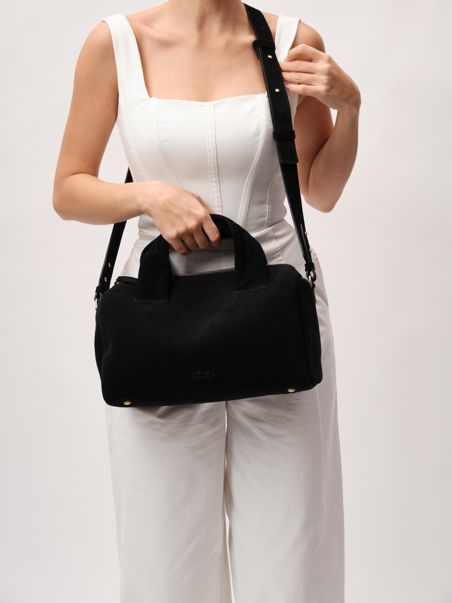 Замшевая сумка DBR 31378 черный