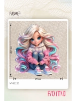 Термонаклейка на одежду, термопринт Кудряшка