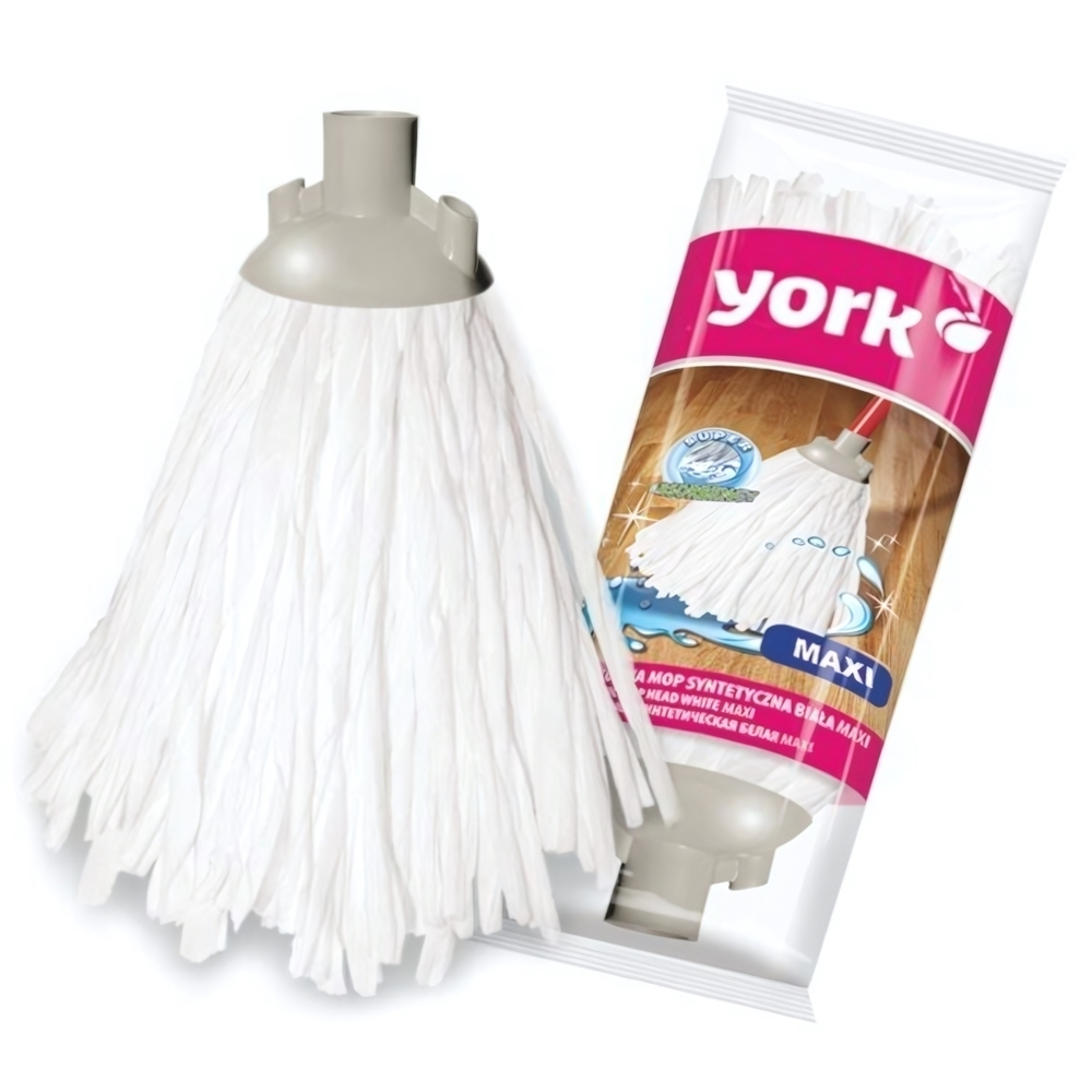 Насадка для уборки белая Макси 70% вискоза, 30% полиэстер вес 127 гр. YORK