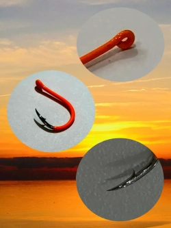 Крючок рыболовный Garra красный