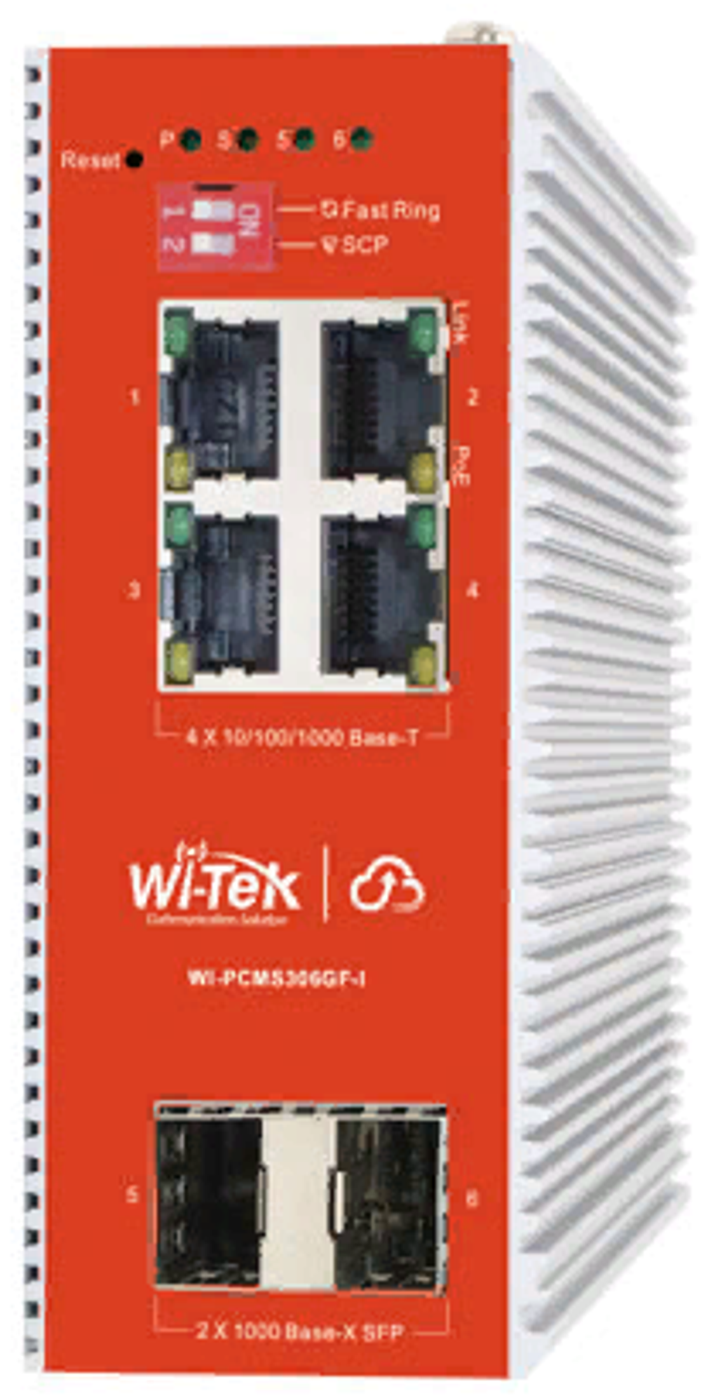 Коммутатор промышленный управляемый Wi-Tek WI-PCMS306GF-I