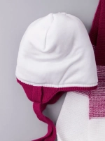 Шапка для девочки зимняя вязаная и шарф