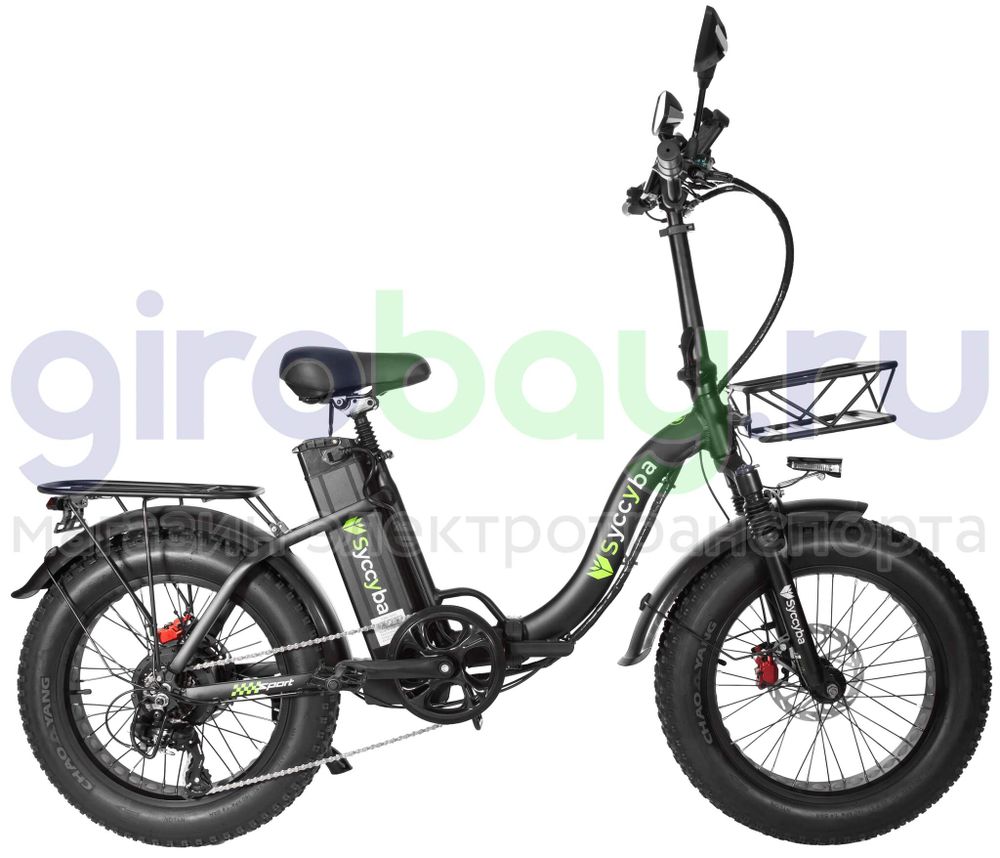 Электровелосипед Syccyba F11 Pro Dual 48V/15Ah (полный привод) 2025 года - Черный обод фото №4