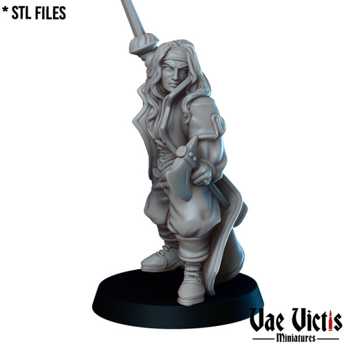 Человек Воин Паладин Варвар Файтер Рыцарь миниатюра для dnd, днд, pathfinder, фентези, Настольная игра, НРИ, Варгейм, РПГ