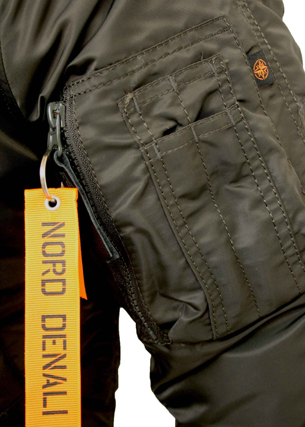 Куртка Аляска N-3B Husky Denali (т. серая - beluga/orange)