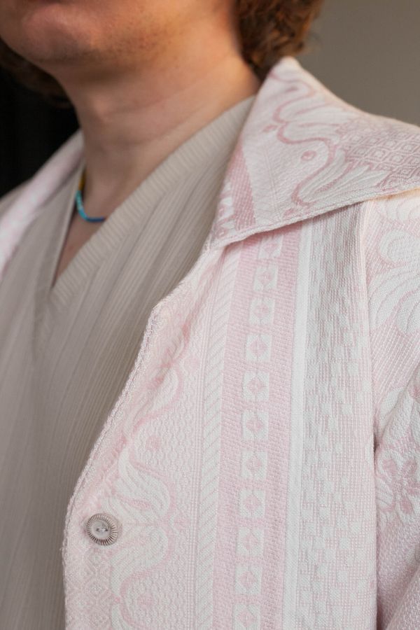 Рубашка Delicate Pink Overshirt - фото 9