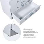 Комод с пеленальным столиком детский с глубокими ящиками SHEMANOFF F1580 ЁЖИК