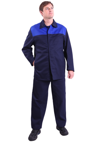 Костюм сварщика огнестойкий "Сатурн" брюки (синий/василек)