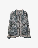 Купить Куртка Soeurs с Крупными Застежками/Green Tab Jacket зеленая Куртка Soeurs с Крупными Застежками/Green Tab Jacket зеленая