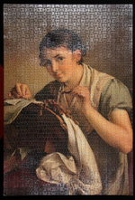 Пазл Step puzzle, "Кружевница" (Русские музеи), 1500 деталей , картонная основа, от 12 лет