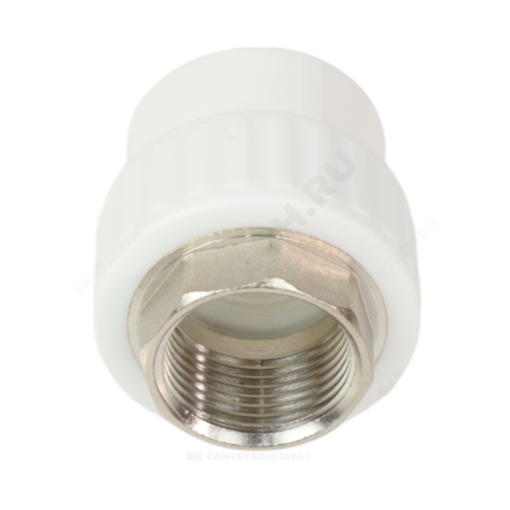 Муфта PP-R комбинированная белая Дн 75х2 1/2" ВР под ключ VALFEX 10134075