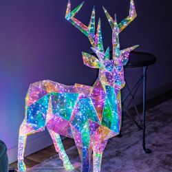 ULD-R501 220V DEER Светильник декоративный Олень. 500 светодиодов. Белый свет. Цвет корпуса радужный. TM Uniel