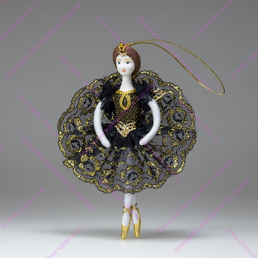 Ёлочная игрушка Балерина кружевная