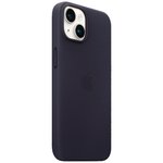 Кожаный чехол с поддержкой MagSafe Apple Leather Case для iPhone 14, Ink (Чернильный)