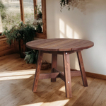 Стол круглый деревянный садовый Ойвинд, венге