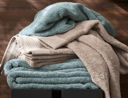 Коврик для ванной 50х90 Blanc des Vosges Uni Orage голубой