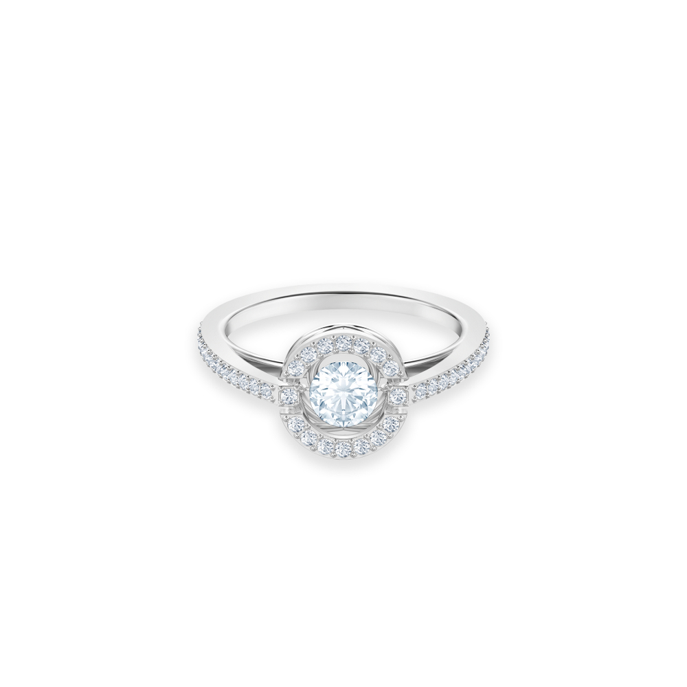 SPARKLING DC: кольцо RND CZWH/RHS 55