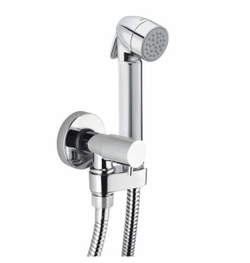 Bossini Talita-Gom гигиенический комплект: запорный вентиль держатель для душа, душ с кнопкой подачи воды, шланг 1250 мм, цвет хром
