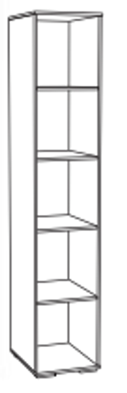 Пенал с полками ЛШ-21, Ливорно, Дуб сонома