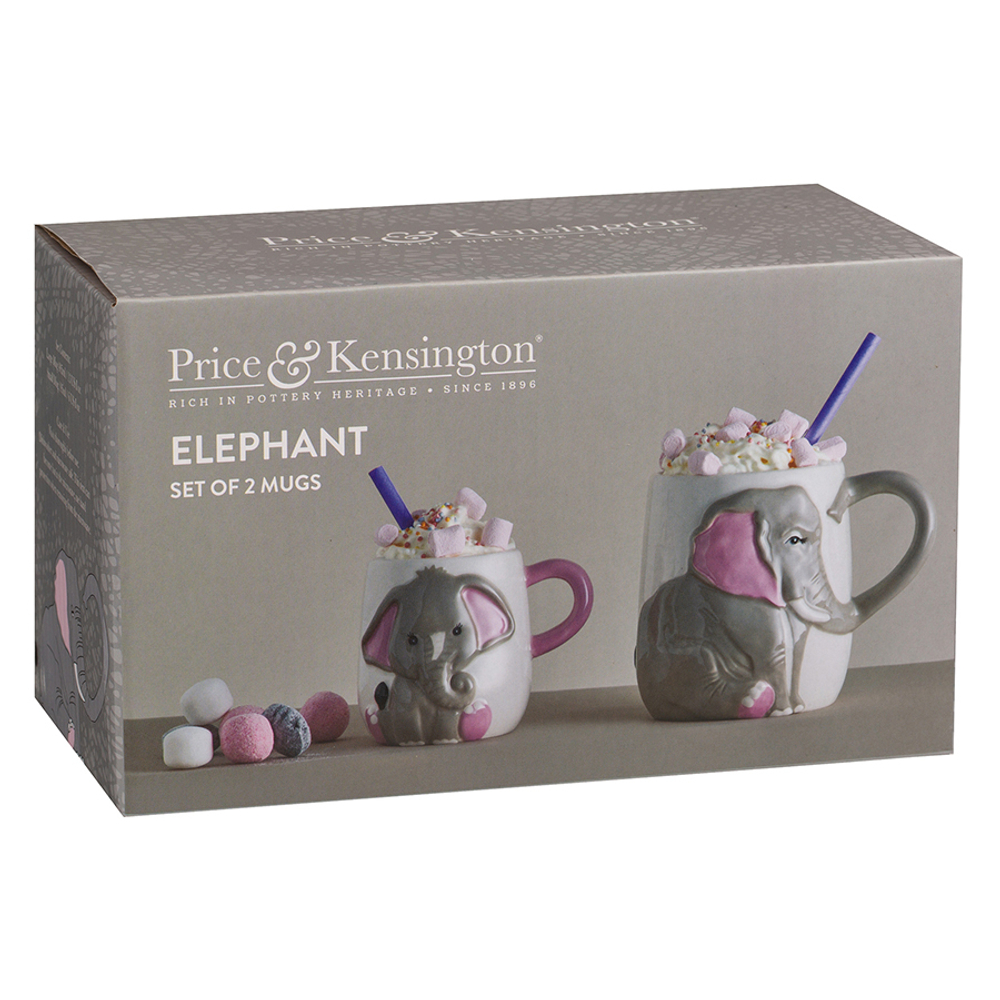 Набор из 2 кружек elephant, 405 мл и 195 мл