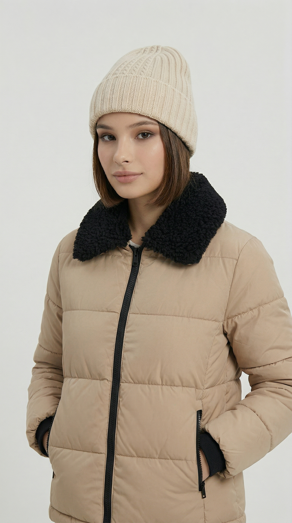 Шапка ШП421-08 бежевый