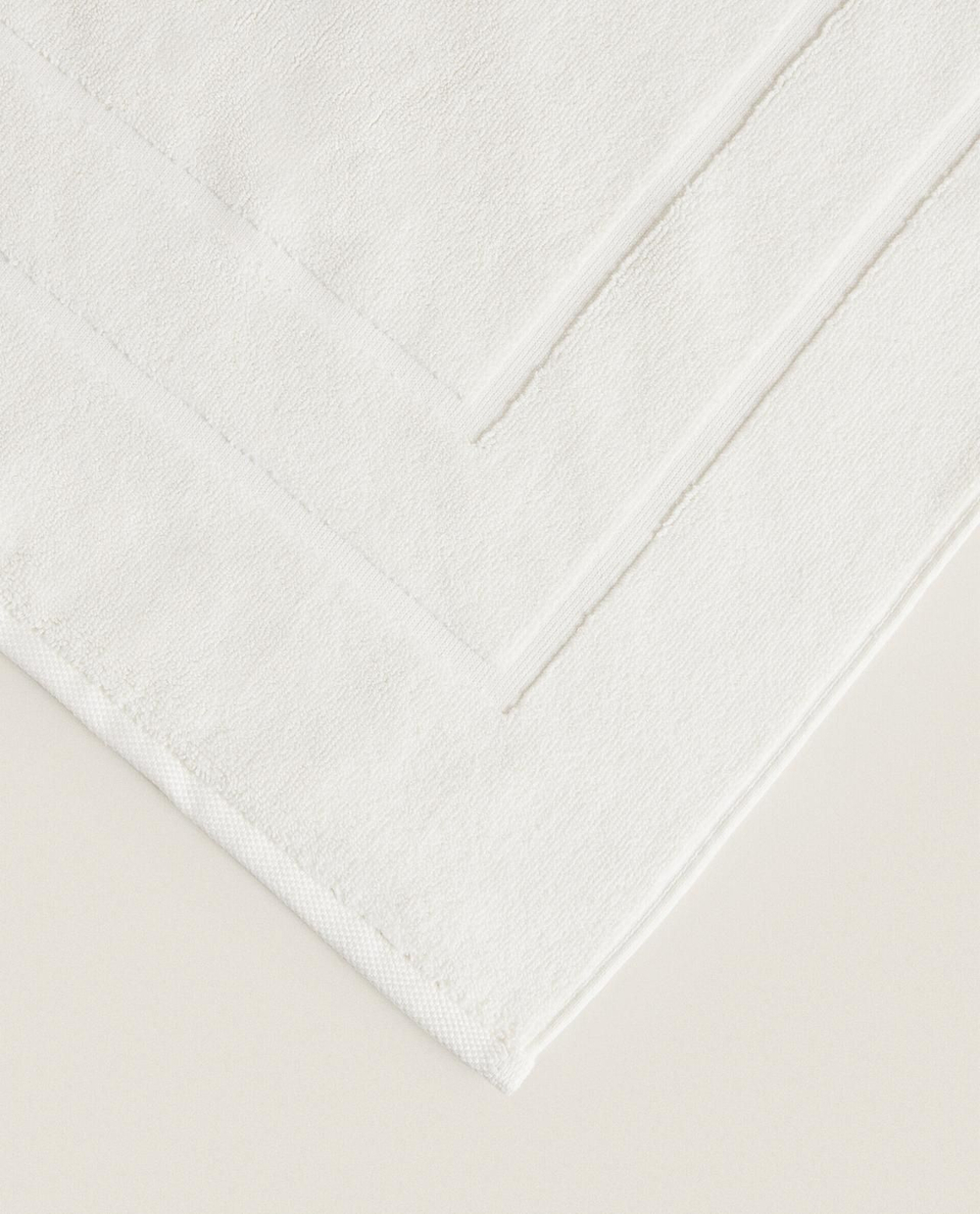 Zara Home - Нескользящий коврик для ванной из хлопка, бежевый, 55x80 см