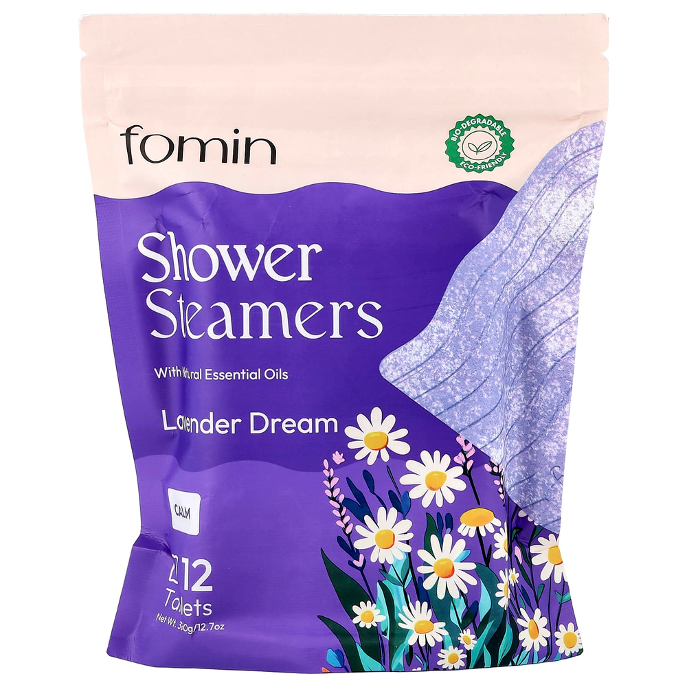 fomin, спреи для душа, лаванда, 12 таблеток