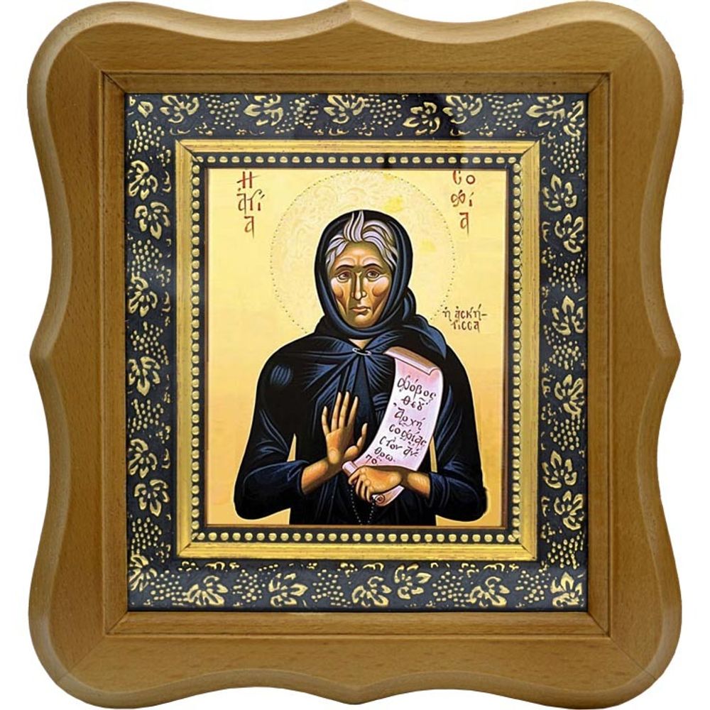 София Хотокуриду  преподобная. Икона на холсте.