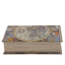 GAEM Шкатулка-книга с замком, L18 W7 H27 см