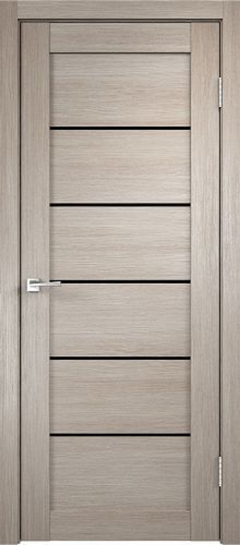 Межкомнатная дверь Velldoris Linea 1 PO Лакобель Черное Капучино