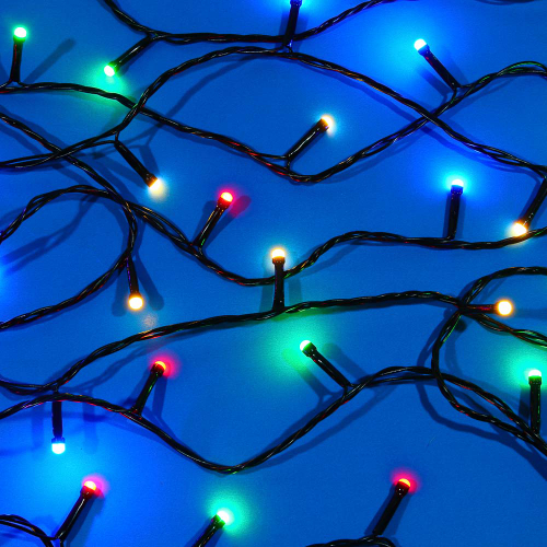 СНОУ БУМ Гирлянда эл. вьюн 30м, 300LED, мульти, 8 режимов, ПВХ черный, 220В